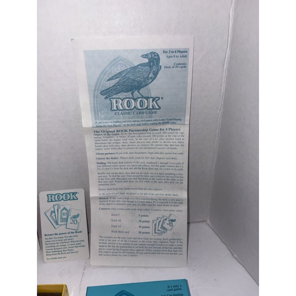 Vintage 2001 Parker Brothers Rook Card Game Complete With Instructions ALL Cards - Picture 6 of 6